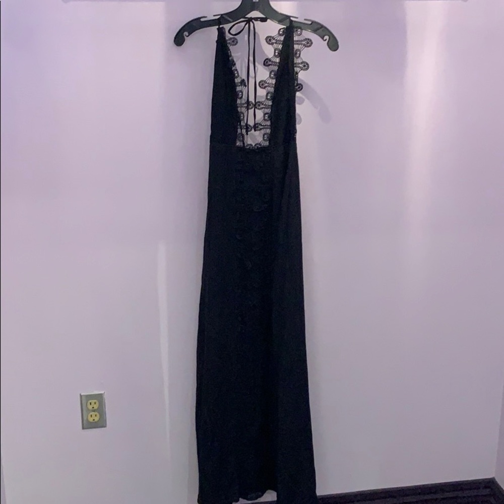 Revolve x Le Salty Label Black Maxi Dress